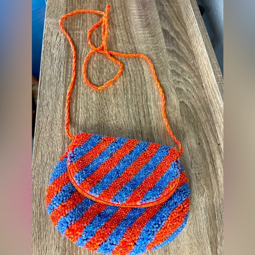 Vintage beaded purse 1970s Inge Christopher